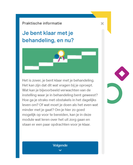 afbeelding van de eerste modulepagina van Uit Zorg